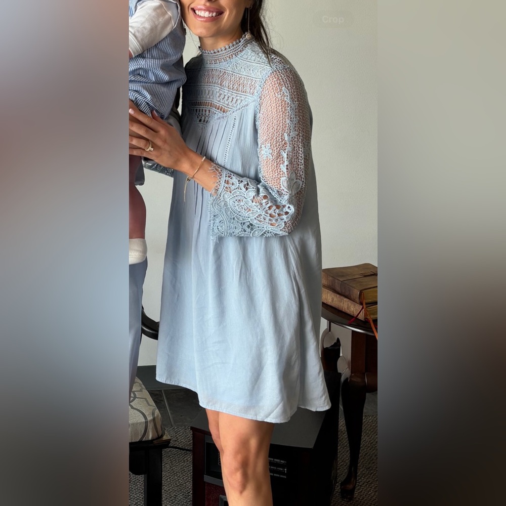 Mock neck dress